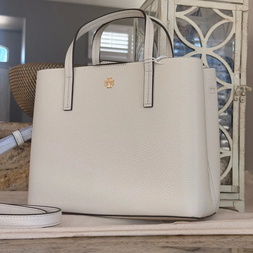 New tory burch set Blake tote small & zip cardholder in new ivory color - Picture 3 of 10